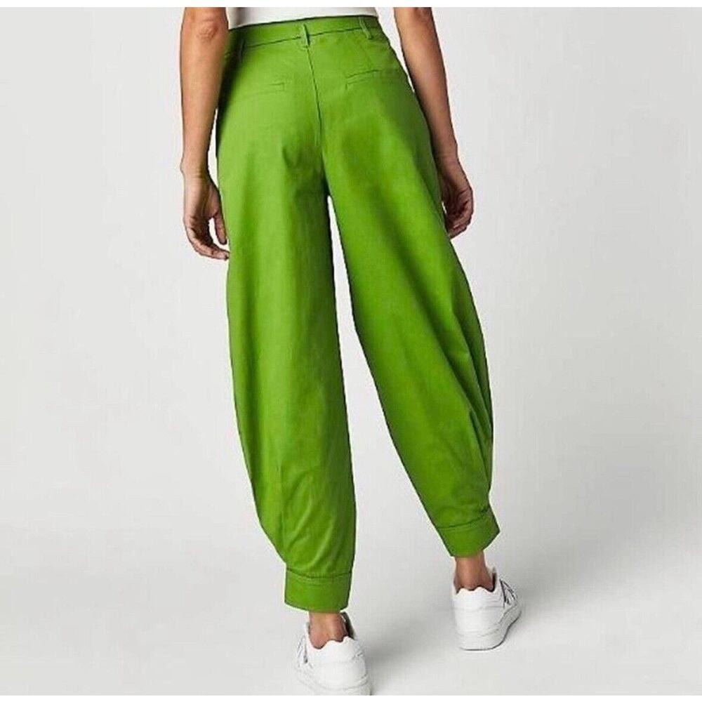 Free People Green Lucia‎ Trouser Pants Size 2 NWOT - Picture 4 of 4